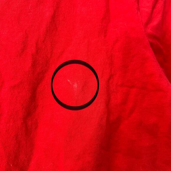 Cali Baby MEDIUM Red GOOD VIBES Crop Top Tee Shirt T-Shirt Short Sleeve Graphic - Picture 7 of 9